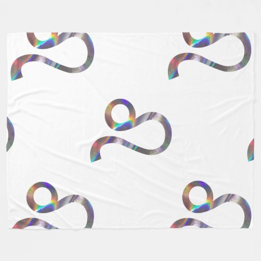 Hologramm-Leo-Decke Fleecedecke (Vorderseite (Horizontal))