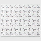 Hologramm Leo Geschenkpapier (Flach)