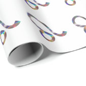 Hologramm Leo Geschenkpapier (Rolleneckpunkt)