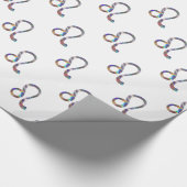 Hologramm Leo Geschenkpapier (Ecke)