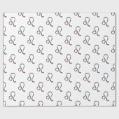 Hologramm Leo Geschenkpapier (Flach)