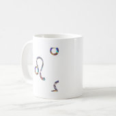 Hologramm Leo Kaffeetasse (Vorderseite Links)