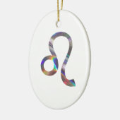 Hologramm Leo Keramik Ornament (Links)