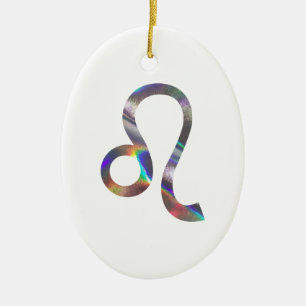 Hologramm Leo Keramik Ornament