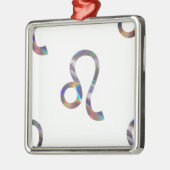 Hologramm Leo Silbernes Ornament (Links)