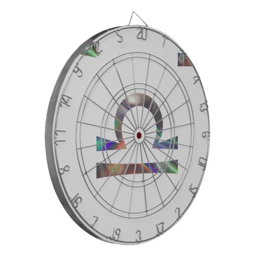 Hologramm Libra Dartscheibe (Vorderseite Links)