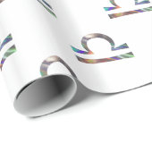 Hologramm Libra Geschenkpapier (Rolleneckpunkt)