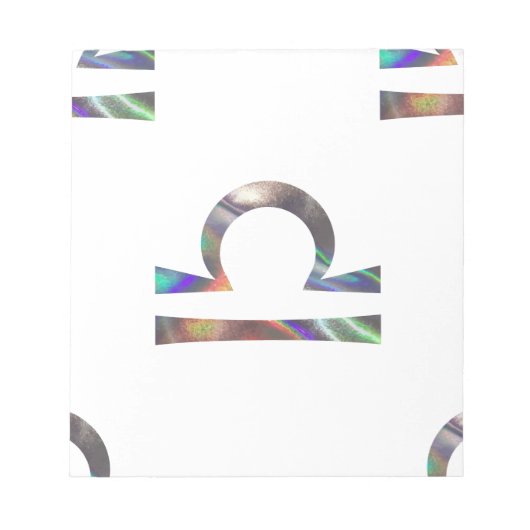 Hologramm Libra Notizblock (Vorderseite)