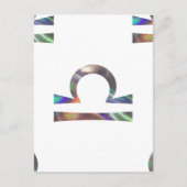 Hologramm Libra Postkarte (Vorderseite)