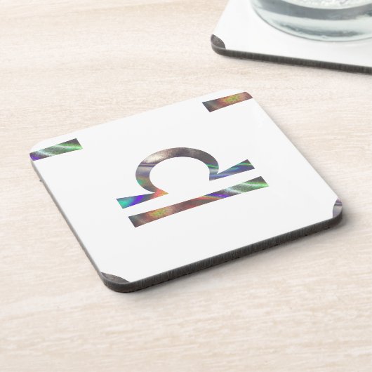 Hologramm Libra Untersetzer (Linke Seite)