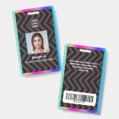 Hologramm-Logo Ausweis (Vorder- & Rückseite)