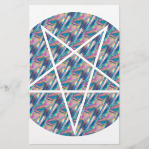 Hologramm-Pentagramm Briefpapier