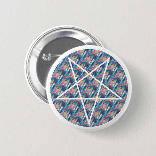 Hologramm-Pentagramm Button (Vorne & Hinten)