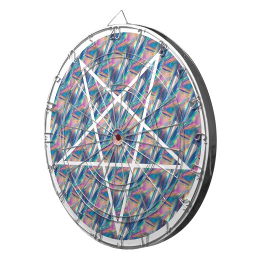 Hologramm-Pentagramm Dartscheibe (Vorderseite rechts)