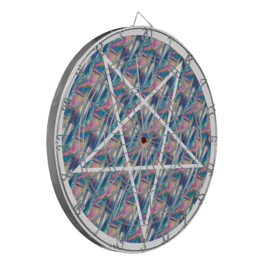 Hologramm-Pentagramm Dartscheibe (Vorderseite Links)