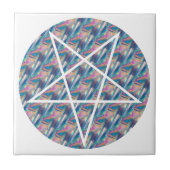 Hologramm-Pentagramm Fliese (Vorderseite)