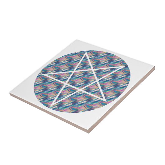 Hologramm-Pentagramm Fliese (Seite)