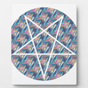 Hologramm-Pentagramm Fotoplatte