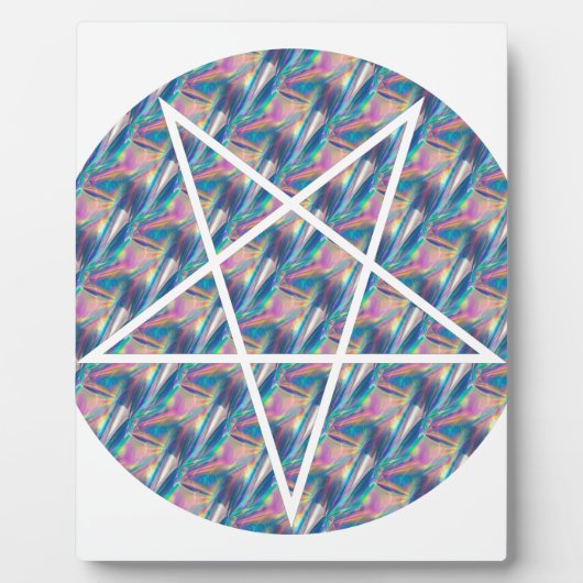 Hologramm-Pentagramm Fotoplatte (Vorderseite)