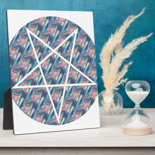 Hologramm-Pentagramm Fotoplatte (Seite)