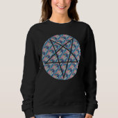 Hologramm Pentagramm Frauen Sweatshirt (Vorderseite)