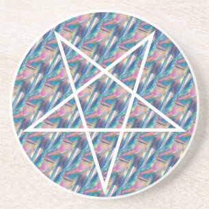 Hologramm-Pentagramm Getränkeuntersetzer