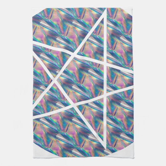 Hologramm-Pentagramm Handtuch (Vertikal)