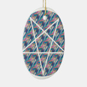 Hologramm-Pentagramm Keramik Ornament (Rechts)