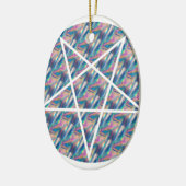 Hologramm-Pentagramm Keramik Ornament (Links)