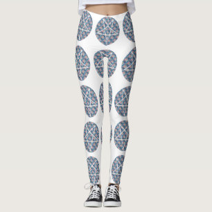 Hologramm Pentagramm Leggings