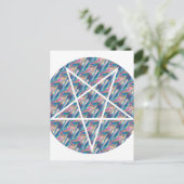 Hologramm-Pentagramm Postkarte (Stehend Vorderseite)