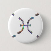 Hologramm Pisces Button (Vorderseite)
