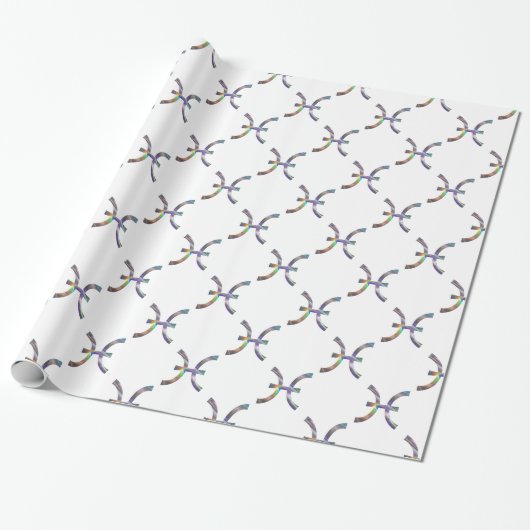 Hologramm Pisces Geschenkpapier (Ungerollt)