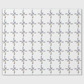 Hologramm Pisces Geschenkpapier (Flach)