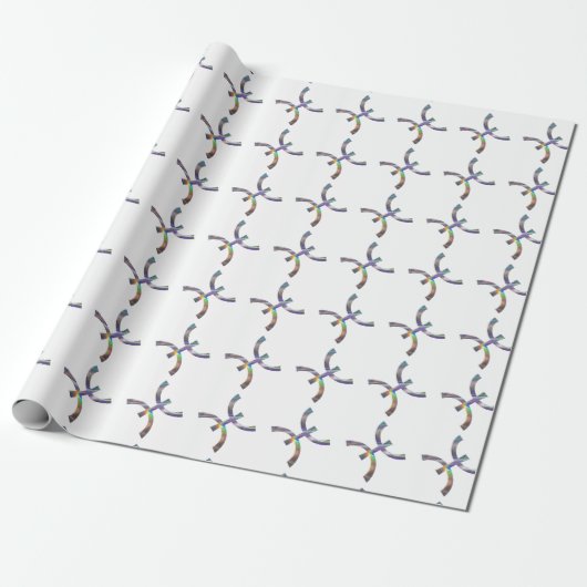 Hologramm Pisces Geschenkpapier (Ungerollt)