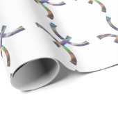 Hologramm Pisces Geschenkpapier (Rolleneckpunkt)