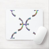 Hologramm Pisces Mousepad (Mit Mouse)