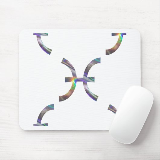 Hologramm Pisces Mousepad (Mit Mouse)