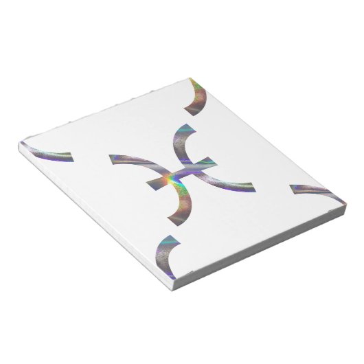 Hologramm Pisces Notizblock (angewinkelt)