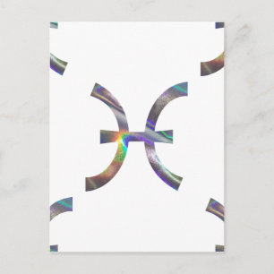 Hologramm Pisces Postkarte