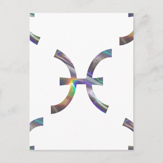 Hologramm Pisces Postkarte (Vorderseite)