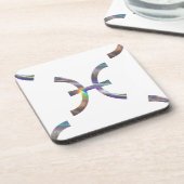 Hologramm Pisces Untersetzer (Linke Seite)
