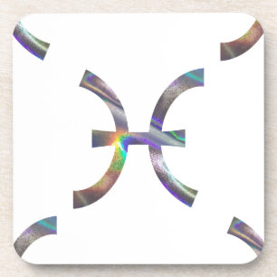 Hologramm Pisces Untersetzer