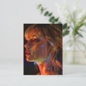 Hologramm Pop Postkarte (Stehend Vorderseite)