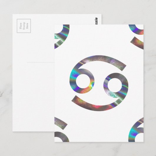 Hologramm Postkarte (Vorne/Hinten)