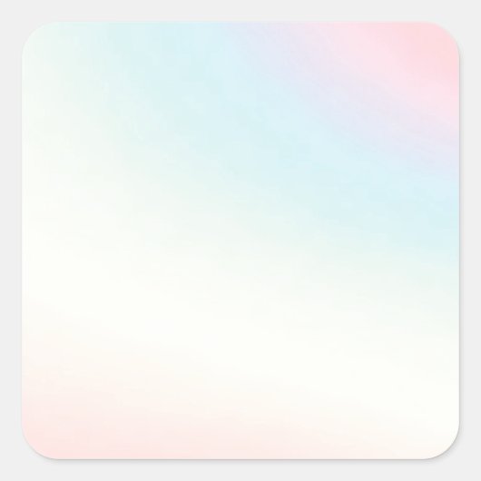 Hologramm Quadratischer Aufkleber (Vorderseite)