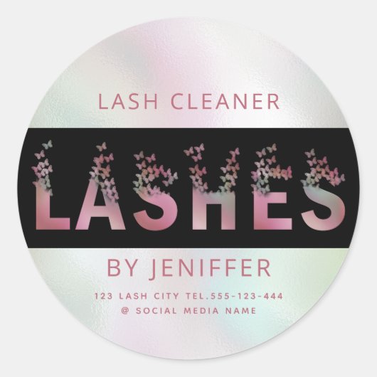 Hologramm Runder Aufkleber (Vorderseite)