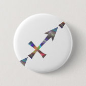 Hologramm Sagittarius Button (Vorderseite)