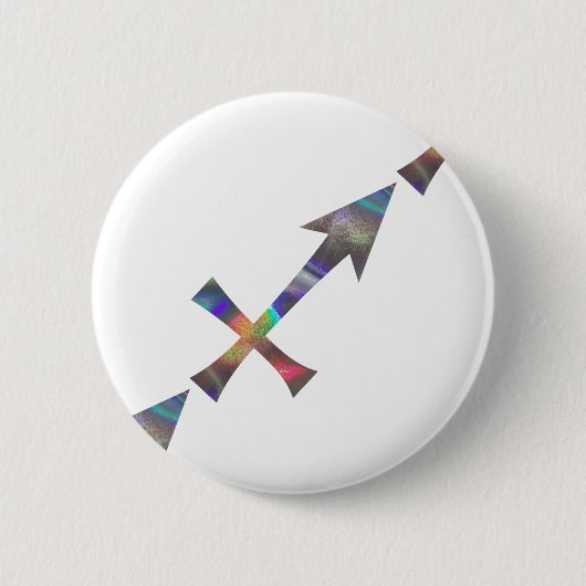 Hologramm Sagittarius Button (Vorderseite)