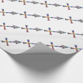 Hologramm Sagittarius Geschenkpapier (Ecke)